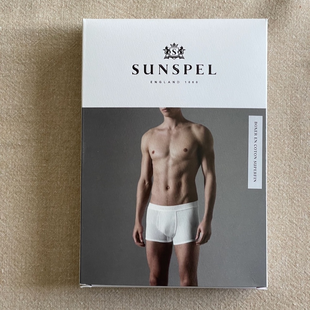 New in box SUNSPEL men boxer underwear white super cotton size XL